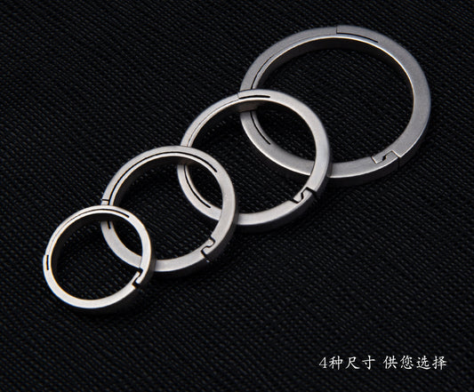 Titanium Alloy Key Rings Keychains Buckle Pendant Super Light Man Car Keychain for Male Creativity Gift Keyfobs Crafts Key Ring-0