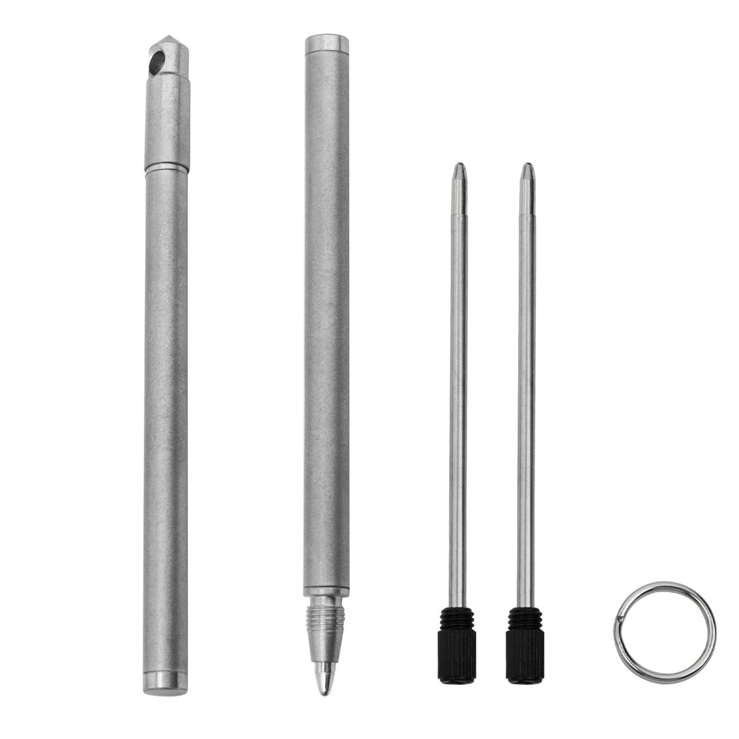Tactical-grade stainless steel pen with rugged durability High Quality Stainless Steel Anti Skid Portable Self Defense Pen Aluminum Glass Breaker Survival Tool-3