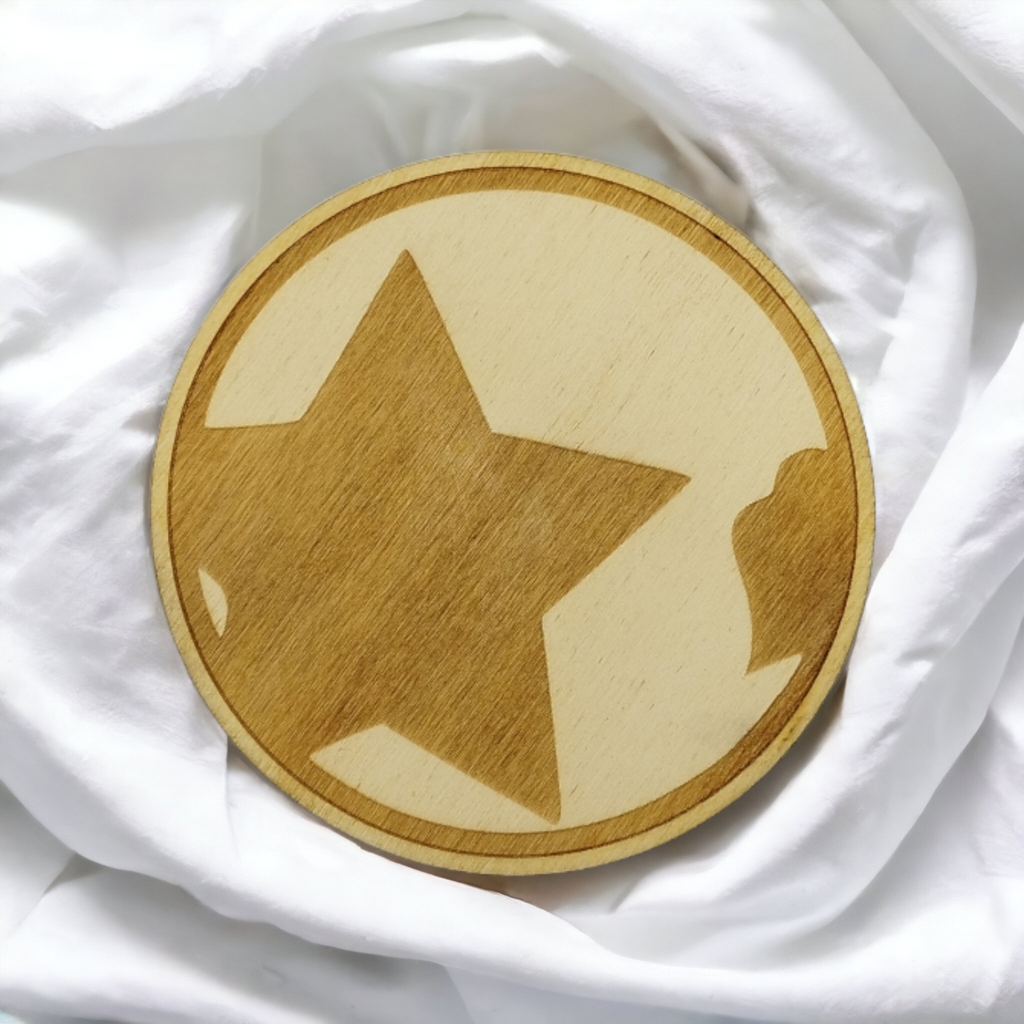 Set of 6 Kiss Wooden Coasters - Handmade Gift - Housewarming - Wood Kitchenware - Rock Band